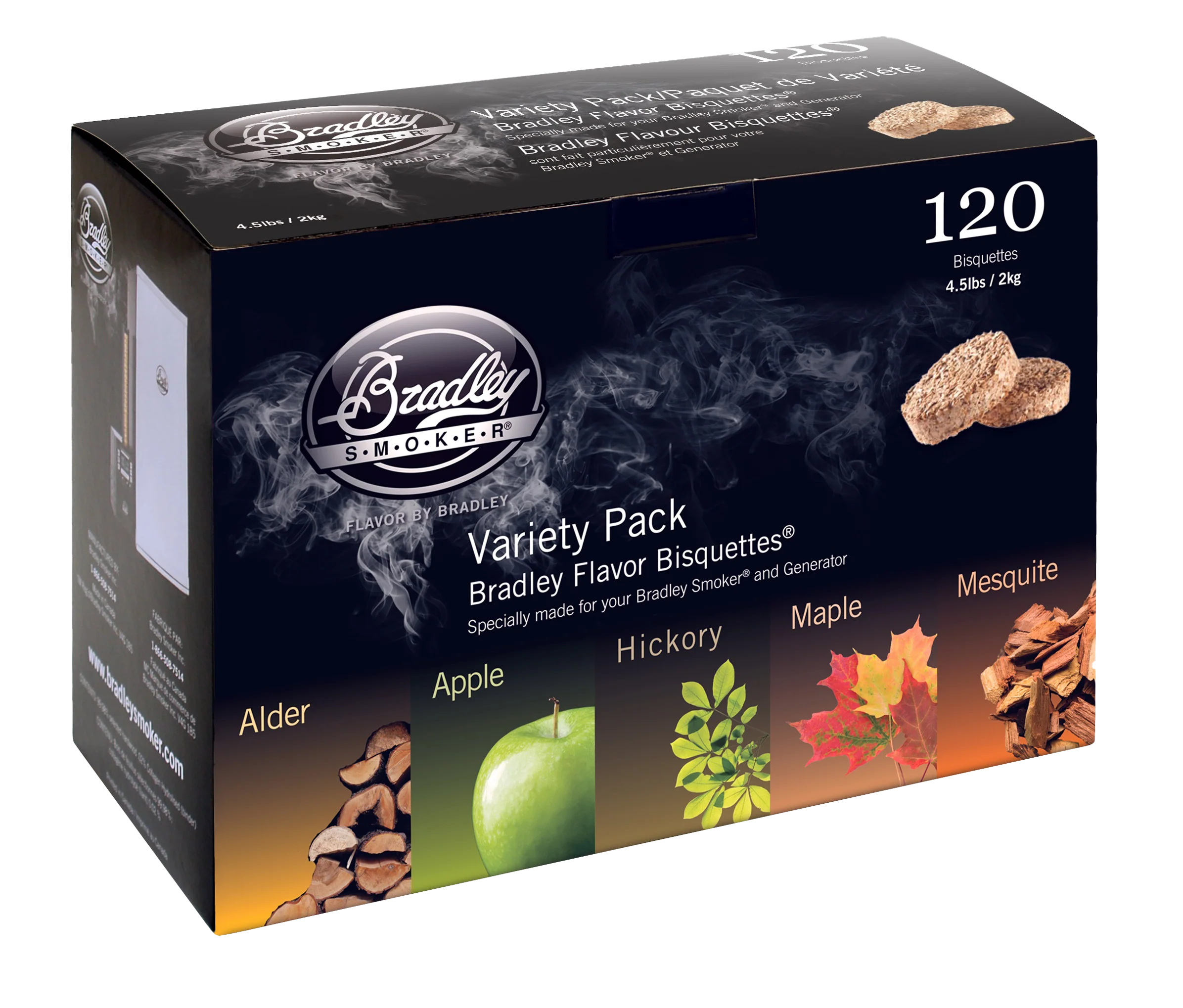 5 Flavor Variety Pack Wood Bisquettes